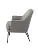 home24 home24 Moderner Polstersessel Einzelsessel aus hochwertigem Webstoff Wohnbereich in Platin