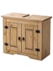 home24 home24 Waschbeckenunterschrank aus massivem Kiefernholz im naturnahen Stil in Kiefer Natur