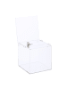 relaxdays Losbox in Transparent - (B)21 x (H)40,5 x (T)25 cm