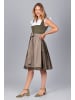 Edelnice Midi Dirndl Emilia Grün Cord in grün