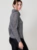 KOROSHI Embroidered long sleeve women's t-shirt in SCHWARZ