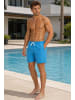 Reichstadt Herren Regular Fit Shorts Mid Waist in Sky Blue