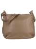 Toscanto Toscanto Umhängetasche Leder taupe, beige ca. 35cm