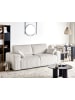 Beliani 3-Sitzer Sofa SANDORA in Weiß/Schwarz - (W) 216 x (H) 87 x (L) 98 cm