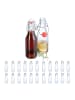 relaxdays 24 x Glasflaschen in Transparent - 250 ml