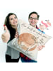 Mr. & Mrs. Panda Kuschelkissen 40x40 Hirsch Skandi-Hygge Design ... in Weiß