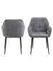 ebuy24 Esszimmerstuhl Brooke Grau 2er Set