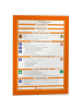 Durable Magnetrahmen Duraframe selbstklebend A4 orange Packung mit 10 Stück