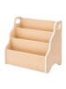 relaxdays Kinder-Bücherregal "3 Fächer" in Weiß – (B)51 x (H)31 x (T)28 cm