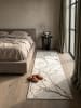 KADIMA DESIGN Teppichläufer Abstrakt pflegeleicht Wohnzimmer Schlafzimmer Flur in Creme