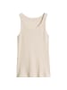 Marc O'Polo Ripp-Tanktop slim in Grey Silk