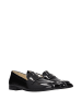Jimmy Choo Schwarz Leder Slip-On Loafer
