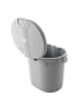 Rotho Babydesign Geruchsdichter Windelbehälter mit Deckel – 10L, hygienisch in stone grey