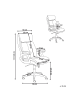 Beliani Chefsessel DIRECTOR in Schwarz - (W) 66 x (H) 117 x (L) 66 cm