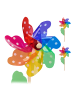 relaxdays 4 x Windrad in Bunt - (B)18 x (H)38,5 x (T)9 cm
