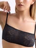 Erlich Textil  Erlich Textil Spitzen Bustier ICONIC LACE BANDEAU BRALETTE in schatten schwarz