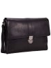 Leonhard Heyden Bergamo Messenger Leder 38 cm Laptopfach in schwarz