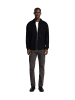 SELECTED HOMME Strickjacke SLHEMANUEL SOFT FULL ZIP SWEAT in Schwarz