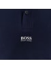 BOSS Slim Fit halbarm Poloshirt in Dunkelblau