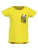 Blue Seven Mädchen kurzarm Sweatshirt mit Panda Print in Gelb