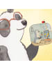Mr. & Mrs. Panda Bierdeckel Pinguin Zocken Design ohne Spruch in Weiß