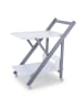 relaxdays Servierwagen in Weiß/ Grau - (B)44 x (H)70 x (T)39,5 cm