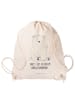 Mr. & Mrs. Panda gym tasche Eisbär Faul mit Spruch in Creme