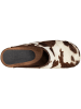 Sanita Clogs in brown cow in brown cow