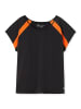 sheego Funktionsshirt in schwarz-orange