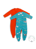 Schlummersack Bio Baby-Schlafanzug langarm 2er Pack in Blau