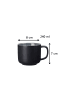 Ritzenhoff & Breker 4er Set Kaffeetassen mit Untertassen Jasper 240 ml in Schwarz