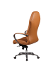 FineBuy Bürostuhl in Caramel / Leder / 70x67x136