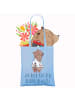 Mr. & Mrs. Panda Schultertasche Arzt Held mit Spruch in Sky Blue