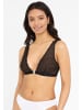 PETITE FLEUR Bralette-BH in weiß+schwarz