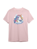 PAULGOS Kinder T-Shirt, Einhorn auf Wolke in Rosa