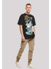 F4NT4STIC Heavy Oversize T-Shirt Tom und Jerry Perfectly In Tune in schwarz