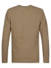 Petrol Industries Strukturstrickpullover aus Baumwolle ironstone in Orange