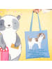 Mr. & Mrs. Panda Tote Bag English Springer Spaniel Charme mit Sp... in Sky Blue
