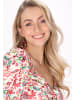 IZIA Women Blouse in red multicolor