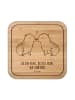 Mr. & Mrs. Panda Untersetzer Kork Capybara Liebe mit Spruch in Transparent