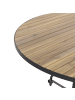 Beliani Esstisch LASCARI in Braun/Schwarz - (W) 120 x (H) 74 x (L) 120 cm