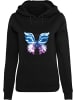 Mister Tee Hoodie "Chromed Butterfly Hoody" in Schwarz
