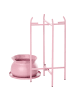 Beliani Outdoor Blumentopf MOKUREN in Rosa - (W) 25 x (H) 60 x (L) 25 cm