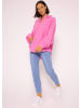 SASSYCLASSY Ultra Oversize Musselin-Blusenhemd kürzere Variante in Pink