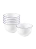 Seltmann Weiden 6er Set Müslischalen Compact Blaurand in ø 12,7 cm in weiß-blau