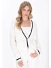 DreiMaster Women Cardigan in offwhite navy