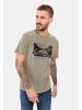 Camel Active T-Shirt mit Print aus nachhaltigem Organic Cotton in Khaki