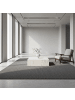 KADIMA DESIGN Teppich Kurzflor Flachgewebe Uni-Design Polypropylen Wohnzimmer in Grau