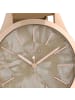 Oozoo Analog-Armbanduhr Oozoo Timepieces sandfarben, gelb groß (ca. 45mm)
