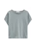 Marc O'Polo Ärmelloser Feinstrick-Pullover loose in Quiet Sea
